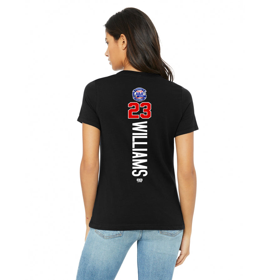 Bella + Canvas B6400 Women's Relaxed Jersey Short-Sleeve T-Shirt - A&A Baseball Elite