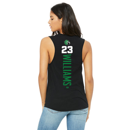 Bella + Canvas B6003 Women's Jersey Muscle Tank - Hopatcong Warriors Football