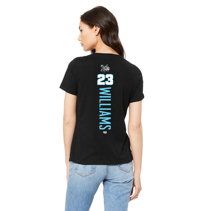 Bella + Canvas 6415 Ladies' Relaxed Triblend V-Neck T-Shirt - Knights Baseball