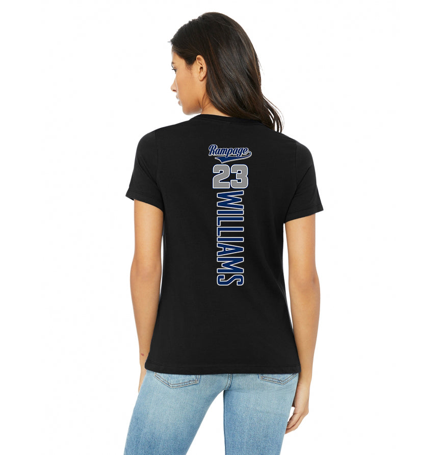 Bella + Canvas B6400 Women's Relaxed Jersey Short-Sleeve T-Shirt - Mississippi Rampage