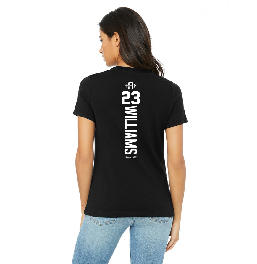 Bella + Canvas B6400 Women's Relaxed Jersey Short-Sleeve T-Shirt - Arrows Baseball