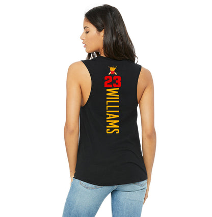 Bella + Canvas B6003 Women's Jersey Muscle Tank - Team Rally Fries Baseball