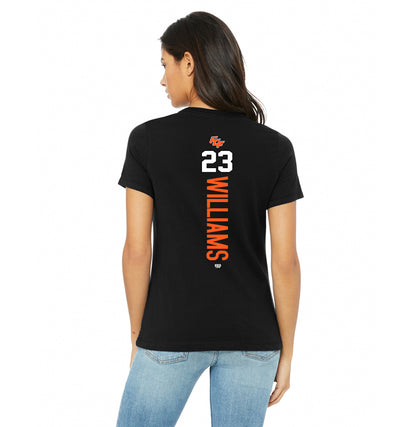 Bella + Canvas B6400 Women's Relaxed Jersey Short-Sleeve T-Shirt - FCF Flight Baseball