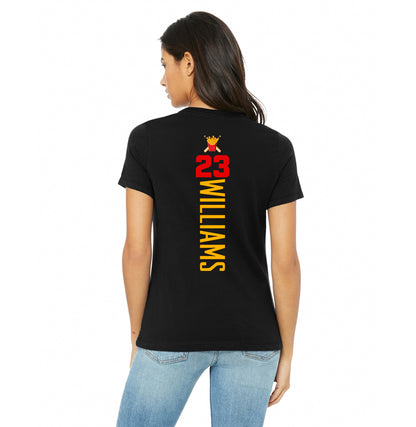 Bella + Canvas B6400 Women's Relaxed Jersey Short-Sleeve T-Shirt - Team Rally Fries Baseball