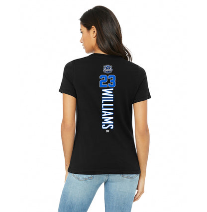 Bella + Canvas B6400 Women's Relaxed Jersey Short-Sleeve T-Shirt - LBK Outlaws Baseball