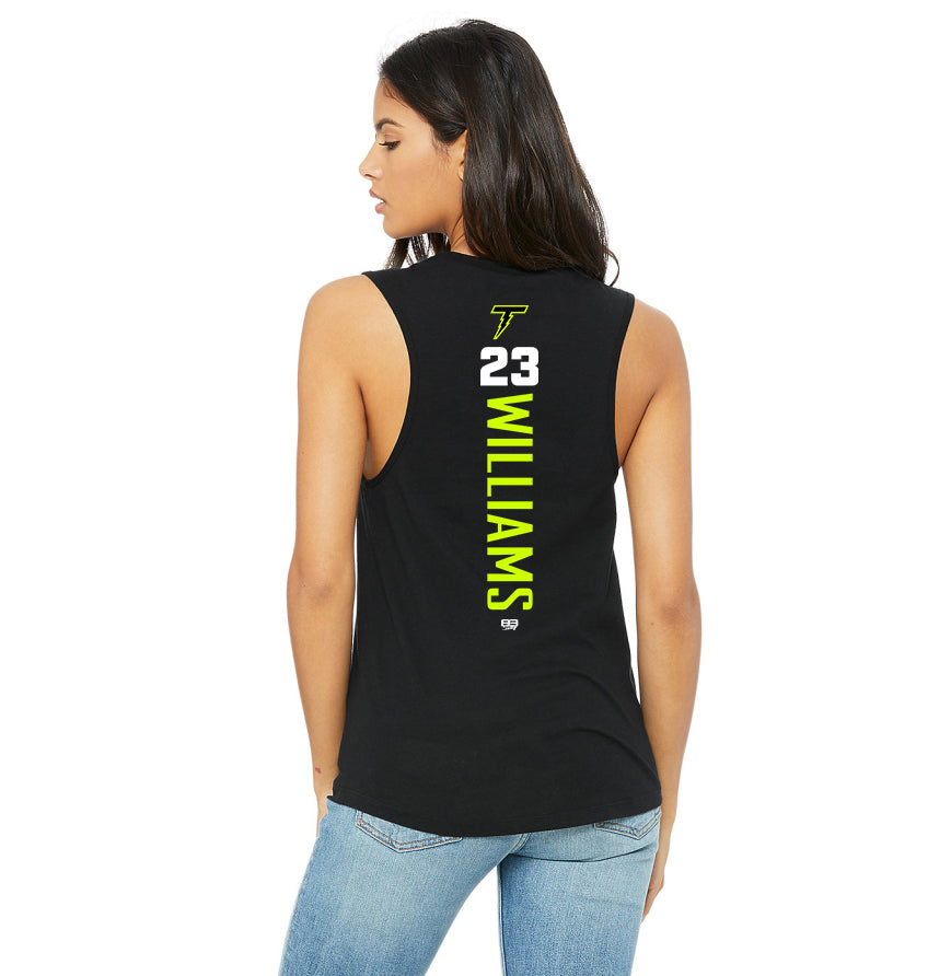 Bella + Canvas B6003 Women's Jersey Muscle Tank - Ponte Vedra Thunder Baseball