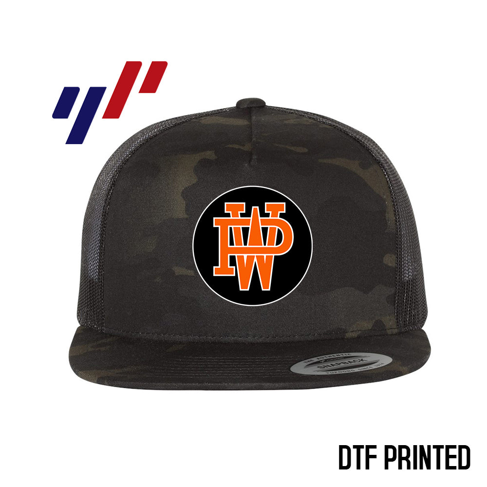 Yupoong 6006 Adult 5-Panel Classic Trucker Hat - DTF PRINTED - Winter Park All-Stars