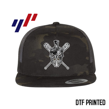Yupoong 6006 Adult 5-Panel Classic Trucker Hat - DTF PRINTED - St. Johns TItans Baseball