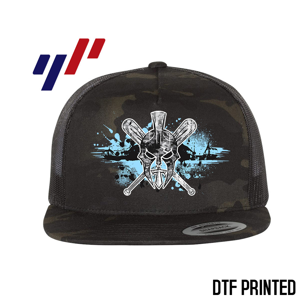 Yupoong 6006 Adult 5-Panel Classic Trucker Hat - DTF PRINTED - St. Johns TItans Baseball