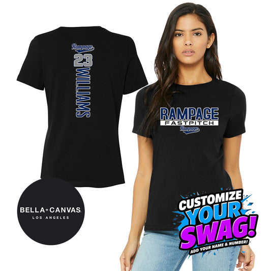 GAME TIME - Bella + Canvas B6400 Women's Relaxed Jersey Short-Sleeve T-Shirt - Mississippi Rampage