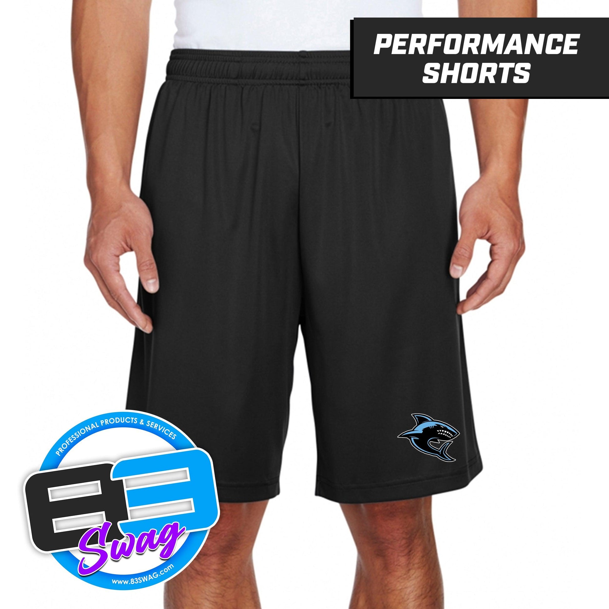 Iowa Sharks - Youth & Adult Zone Performance Shorts - 83Swag