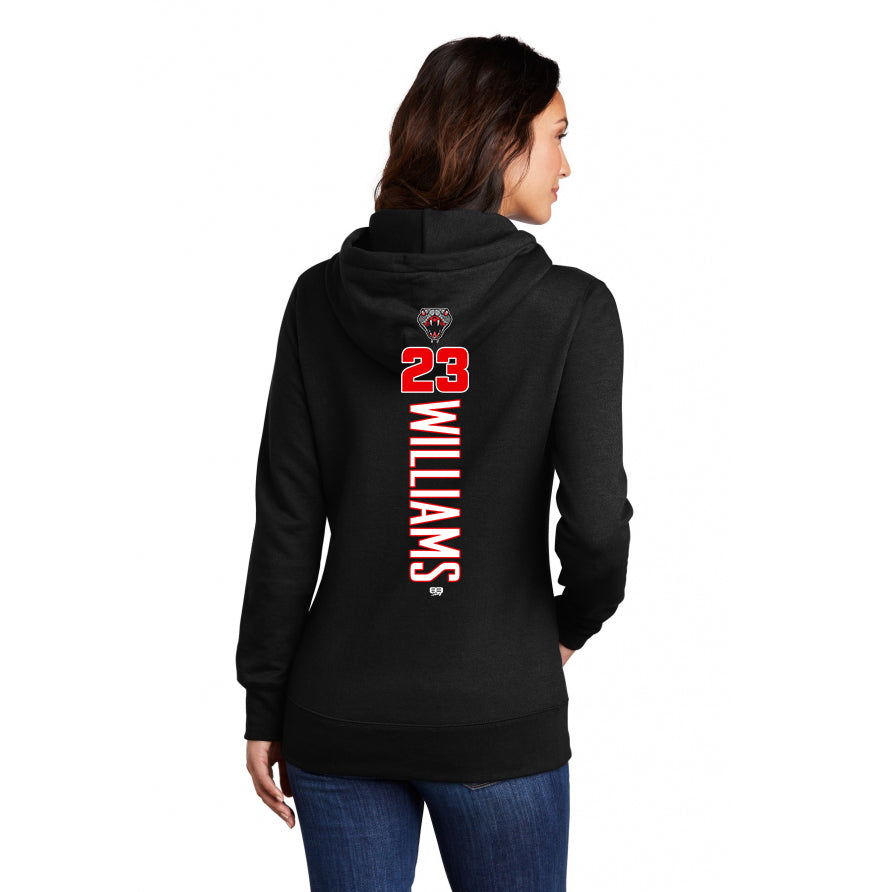 Port & Company Women's Core Fleece Pullover Hooded Sweatshirt LPC78H - Black Creek Cottonmouths