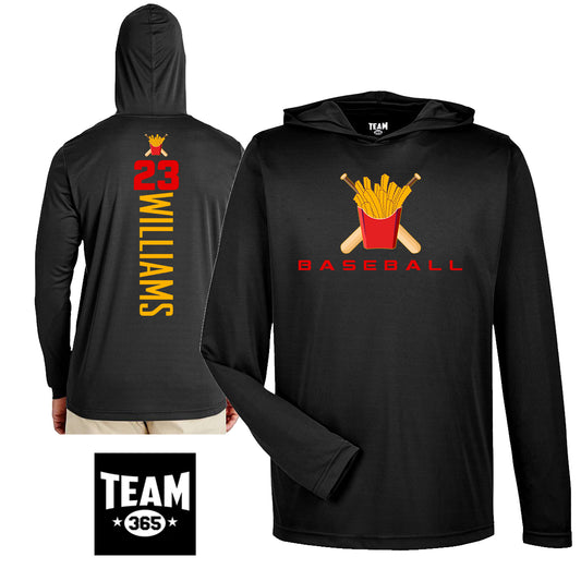 GAME TIME - Team 365 Youth & Men's Zone Performance Hoodie - Team Rally Fries Baseball