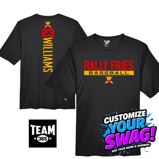 GAME TIME - Team 365 Youth & Men's Zone Performance T-Shirt - Team Rally Fries Baseball