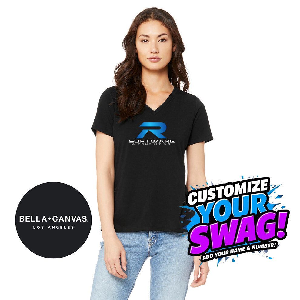 Bella + Canvas 6415 Ladies' Relaxed Triblend V-Neck T-Shirt - R Software & Consulting