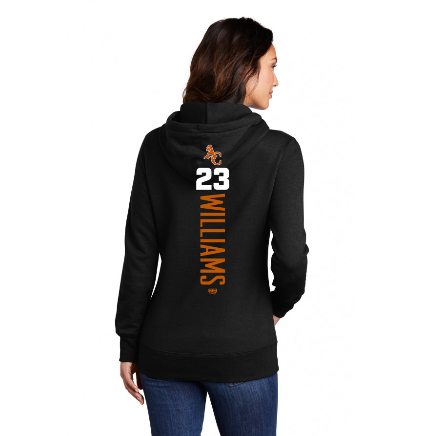 Port & Company Women's Core Fleece Pullover Hooded Sweatshirt LPC78H - Ancient City Reds