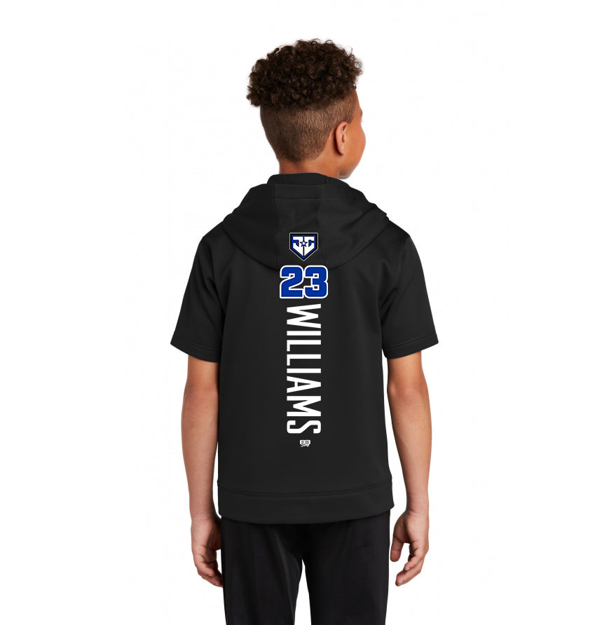 Sport-Tek Youth Sport-Wick Fleece Short Sleeve Hooded Pullover YST251 - JCB Diamond Kings Baseball