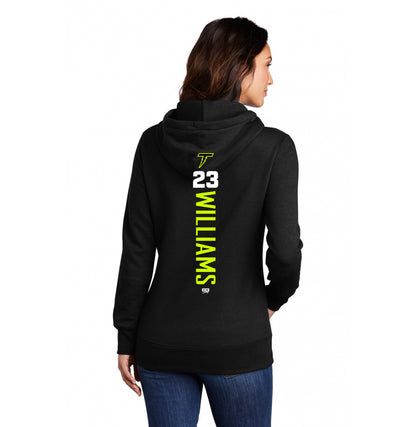 Port & Company Women's Core Fleece Pullover Hooded Sweatshirt LPC78H - Ponte Vedra Thunder Baseball