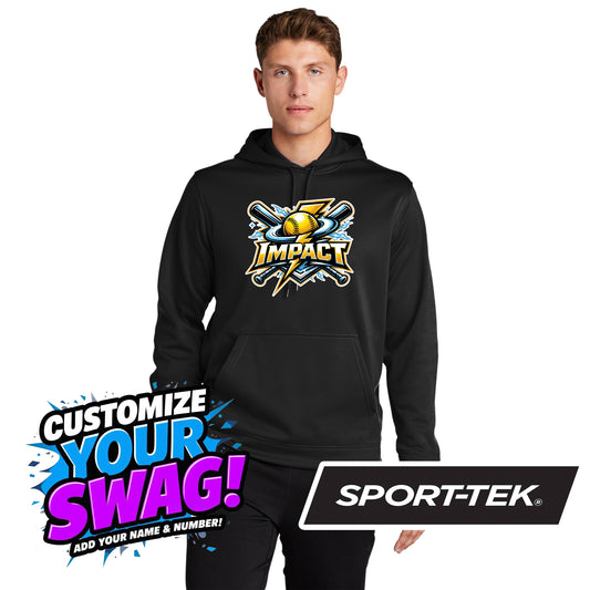 Sport-Tek Sport-Wick Fleece Hooded Pullover F244 - Impact Softball - Massachusetts