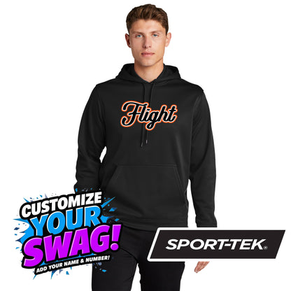 Sport-Tek Sport-Wick Fleece Hooded Pullover F244 - FCF Flight Baseball