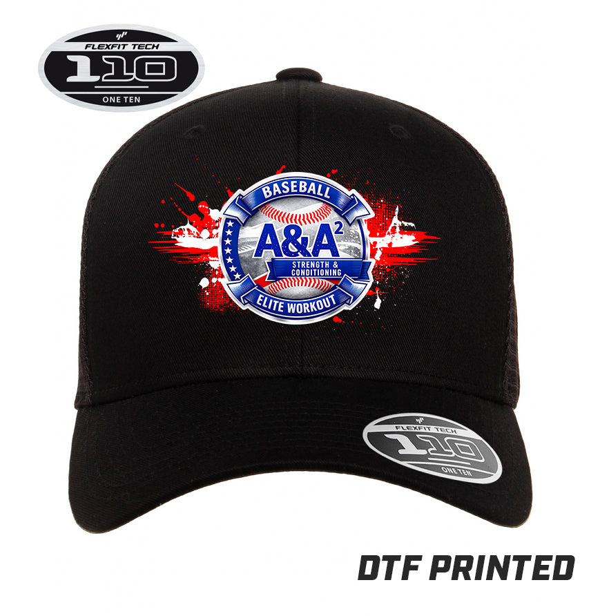 Flexfit 110M Adult 110reg Mesh Cap DTF PRINTED - A&A Baseball Elite