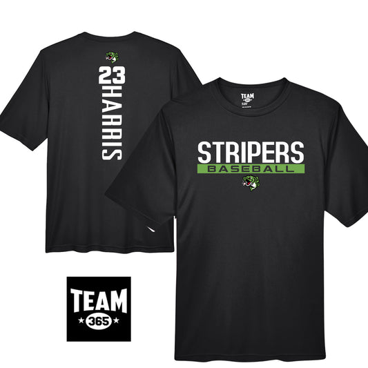 GAME TIME - Team 365 Youth & Men's Zone Performance T-Shirt - RBA Stripers Baseball