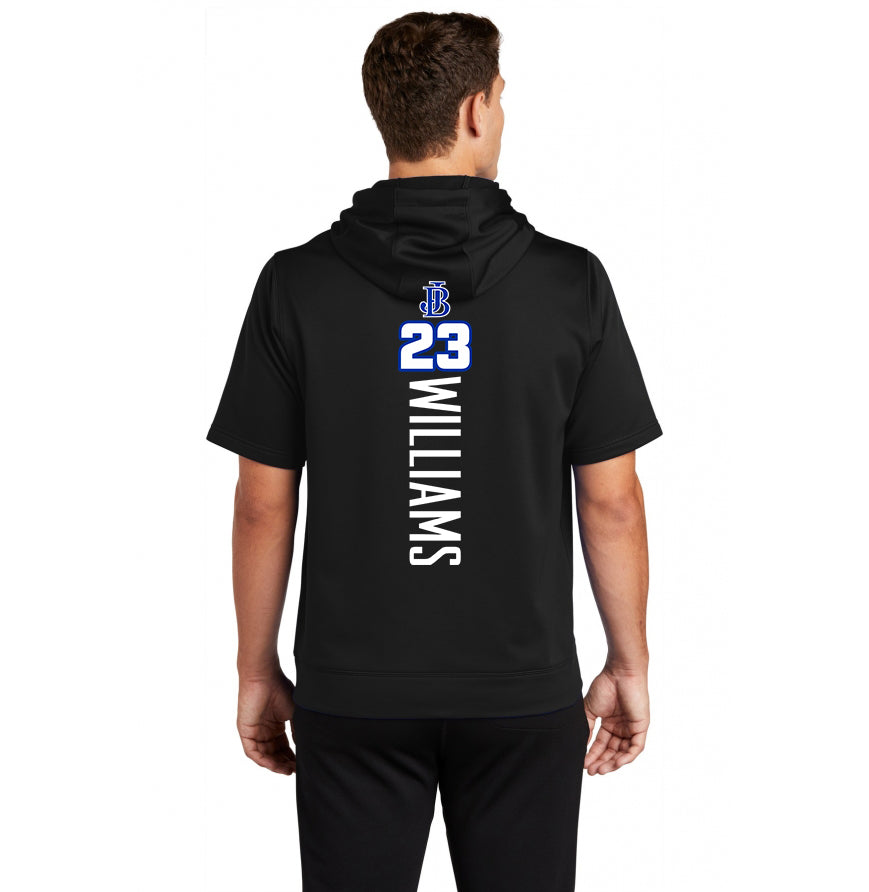 Sport-Tek Sport-Wick Fleece Short Sleeve Hooded Pullover - Jax Beach Baseball