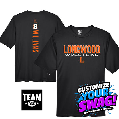 GAME TIME - Team 365 Youth & Men's Zone Performance T-Shirt - Longwood Wrestling