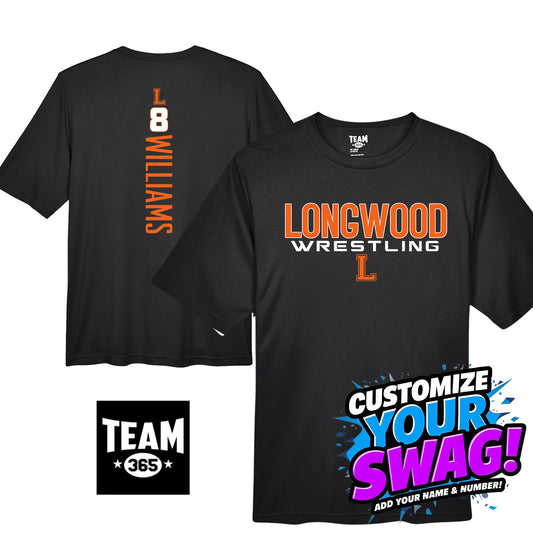 GAME TIME - Team 365 Youth & Men's Zone Performance T-Shirt - Longwood Wrestling