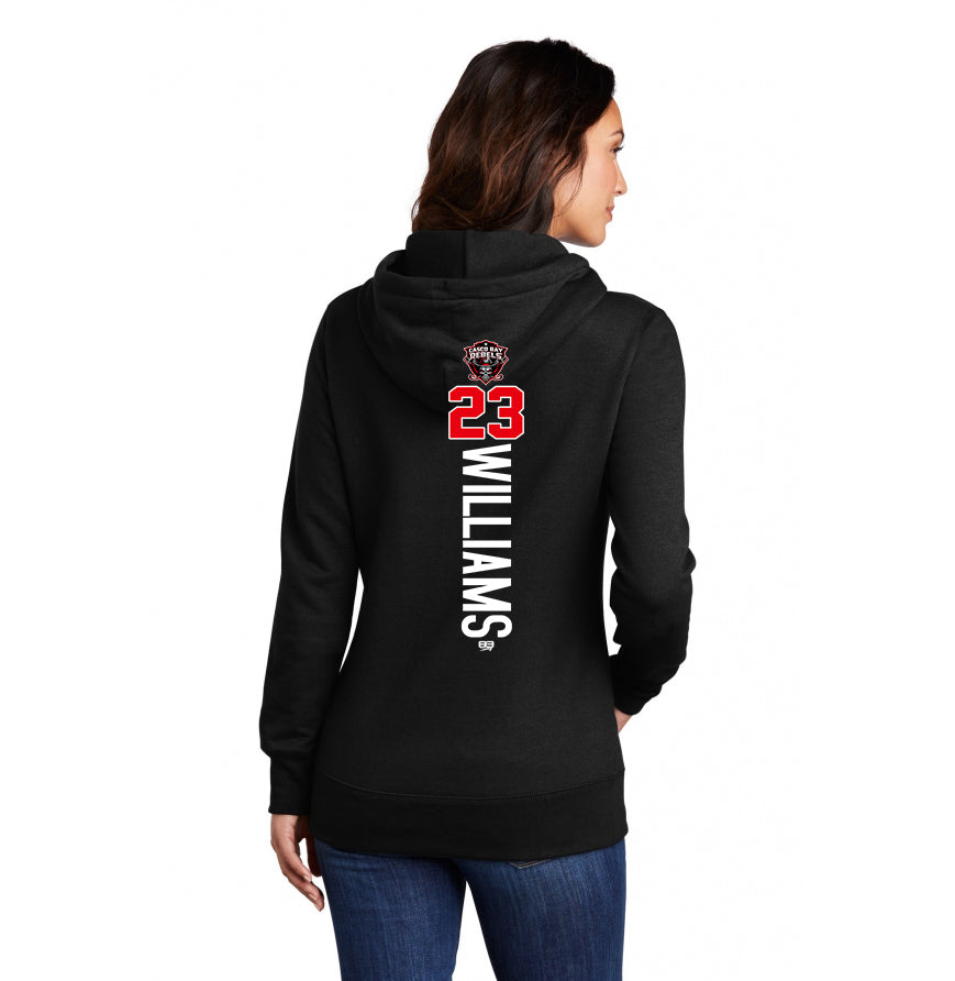 Port & Company Women's Core Fleece Pullover Hooded Sweatshirt LPC78H - Casco Bay Rebels Hockey