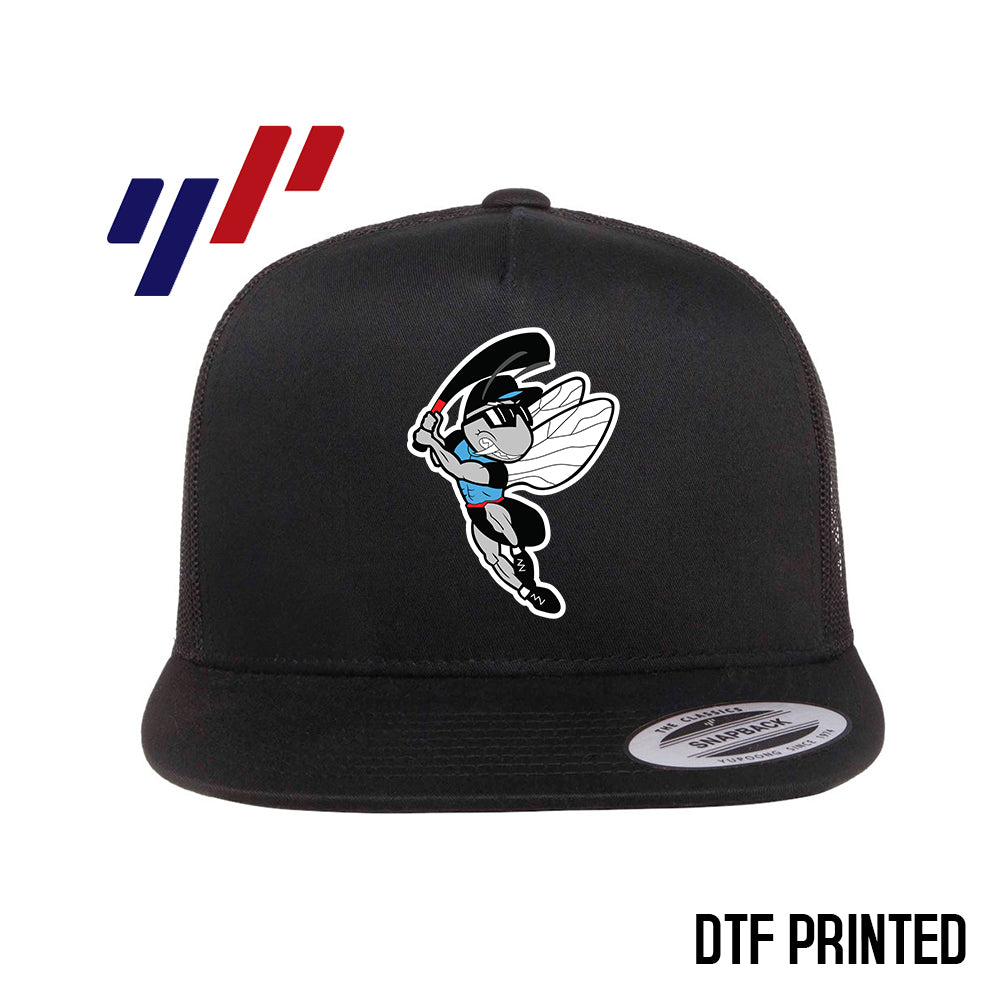 Yupoong 6006 Adult 5-Panel Classic Trucker Hat - DTF PRINTED - NBC Gnats Baseball