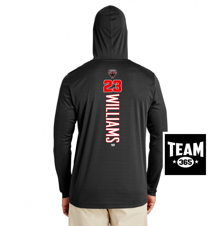 Team 365 Youth & Men's Zone Performance Hoodie - Black Creek Cottonmouths