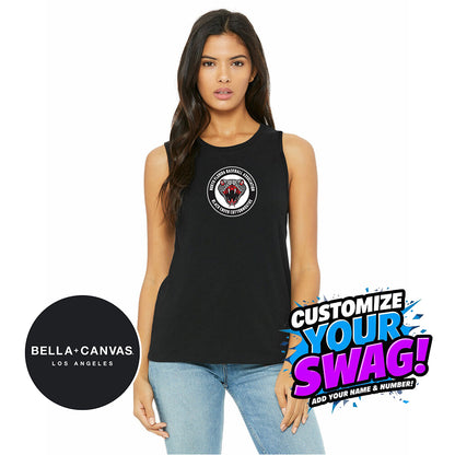 Bella + Canvas B6003 Women's Jersey Muscle Tank - Black Creek Cottonmouths