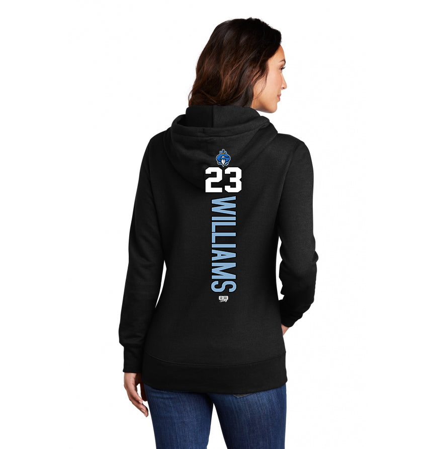 Port & Company Women's Core Fleece Pullover Hooded Sweatshirt LPC78H - Georgia Titans Elite Baseball