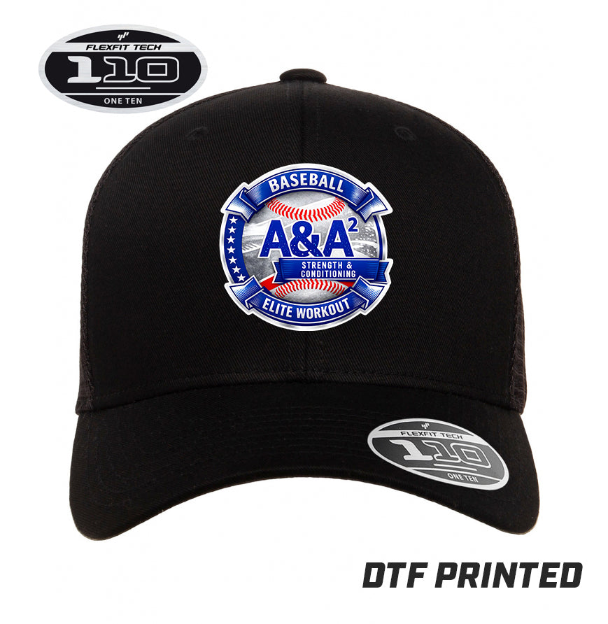Flexfit 110M Adult 110reg Mesh Cap DTF PRINTED - A&A Baseball Elite
