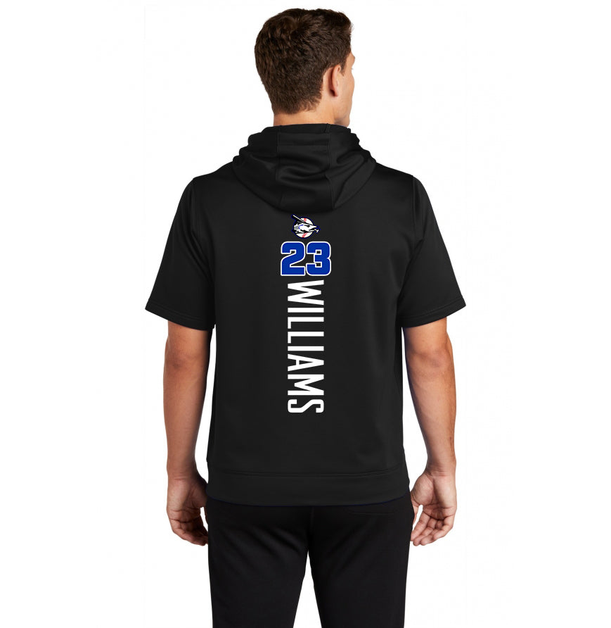 Sport-Tek Sport-Wick Fleece Short Sleeve Hooded Pullover - Jax Beach Baseball