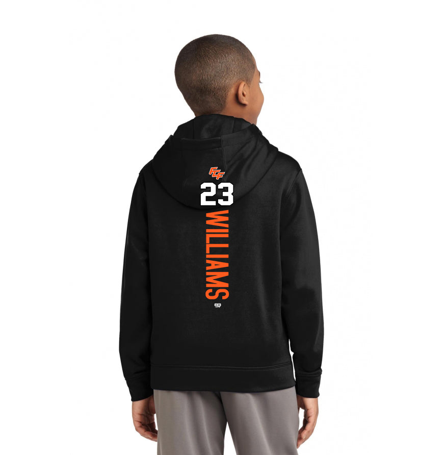 Sport-Tek Youth Sport-Wick Fleece Hooded Pullover YST244 - FCF Flight Baseball