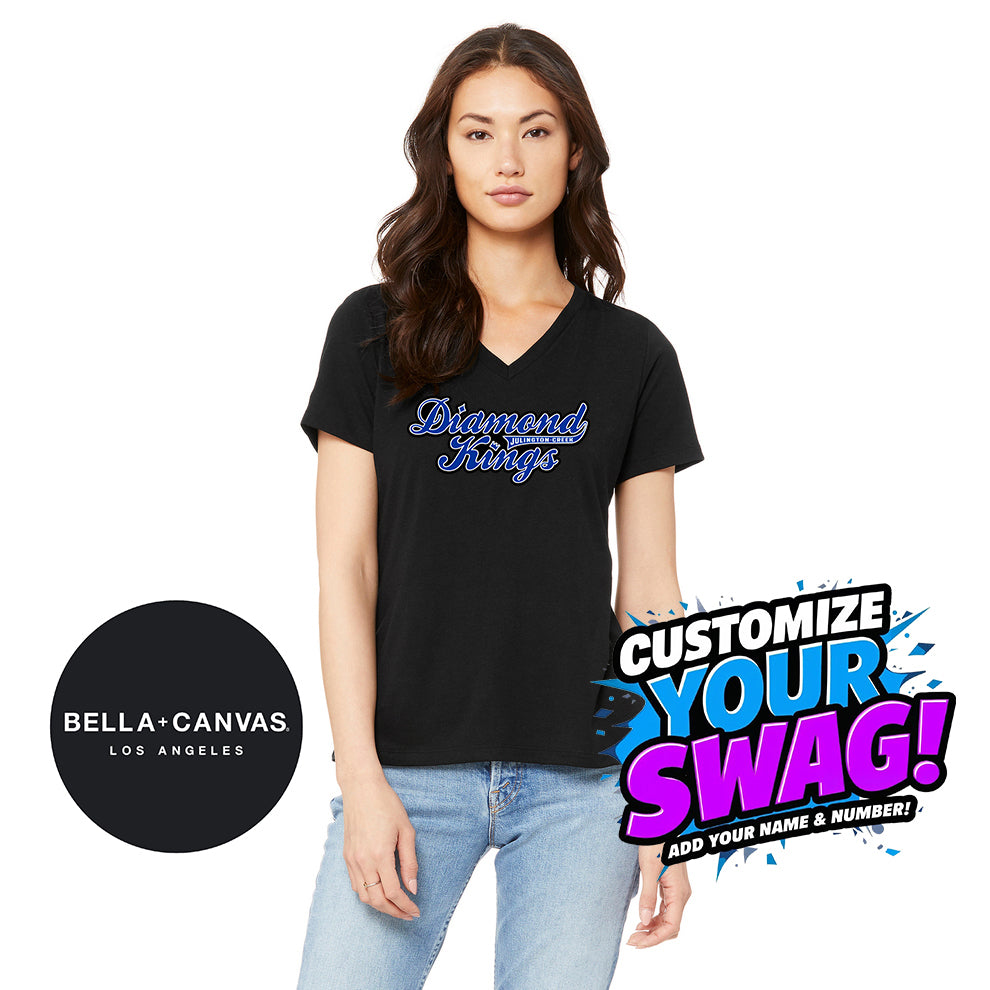 Bella + Canvas 6415 Ladies' Relaxed Triblend V-Neck T-Shirt - JCB