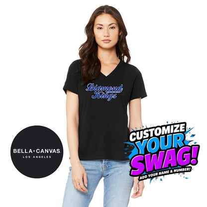 Bella + Canvas 6415 Ladies' Relaxed Triblend V-Neck T-Shirt - JCB