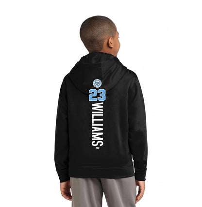 Sport-Tek Youth Sport-Wick Fleece Hooded Pullover YST244 - Explosion Softball