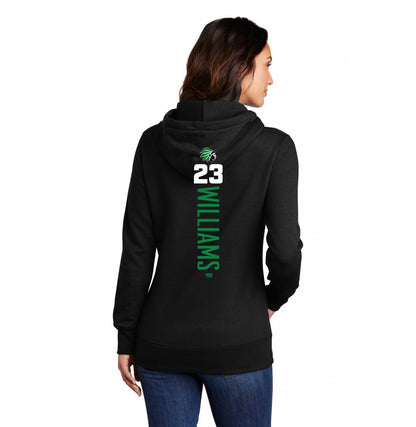 Port & Company Women's Core Fleece Pullover Hooded Sweatshirt LPC78H - Hopatcong Warriors Football