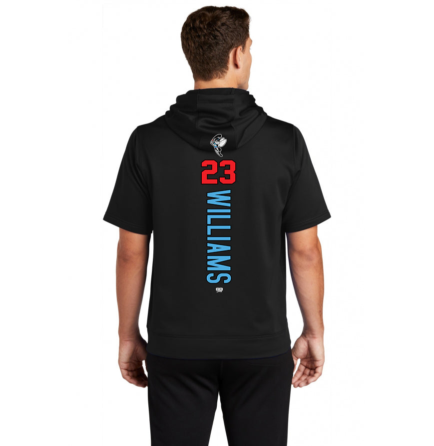 Sport-Tek Sport-Wick Fleece Short Sleeve Hooded Pullover ST251 - NBC Gnats Baseball