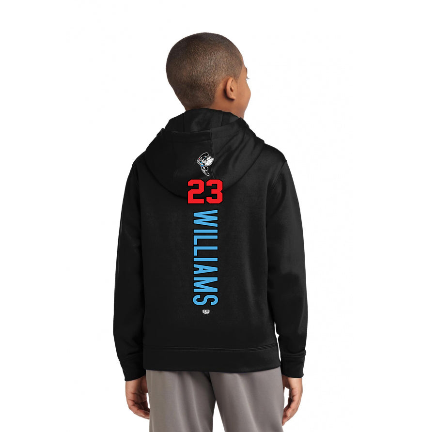 Sport-Tek Youth Sport-Wick Fleece Hooded Pullover YST244 - NBC Gnats Baseball