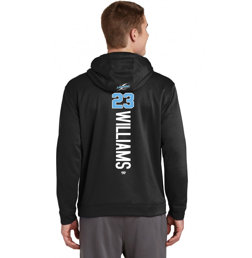 Sport-Tek Sport-Wick Fleece Hooded Pullover F244 - Lightning Premier Softball