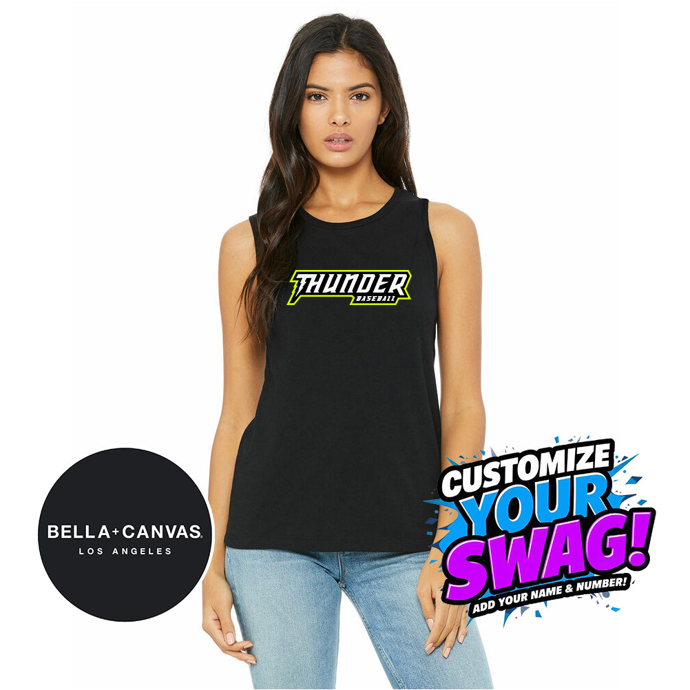 Bella + Canvas B6003 Women's Jersey Muscle Tank - Ponte Vedra Thunder Baseball
