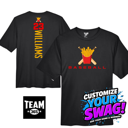 GAME TIME - Team 365 Youth & Men's Zone Performance T-Shirt - Team Rally Fries Baseball