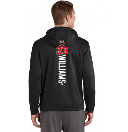 Sport-Tek Sport-Wick Fleece Hooded Pullover F244 - Casco Bay Rebels Hockey