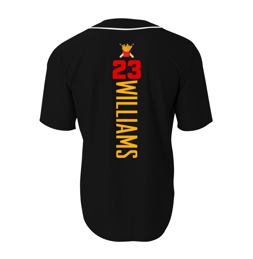 A4 Apparel N4184 Game Day Classic Baseball Jersey - Team Rally Fries Baseball