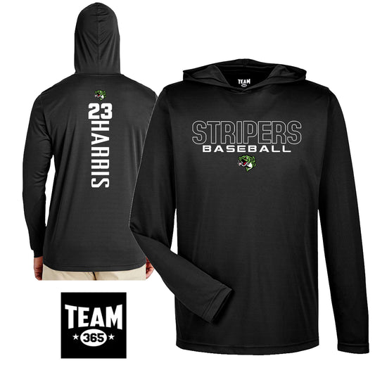 GAME TIME - Team 365 Youth & Men's Zone Performance Hoodie - RBA Stripers Baseball