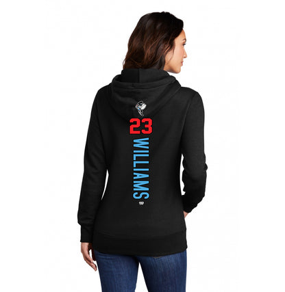 Port & Company Women's Core Fleece Pullover Hooded Sweatshirt LPC78H - NBC Gnats Baseball